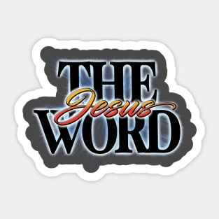 The Word Jesus - Greek Logos, Hebrew Dabar, Aramaic Memra Sticker